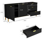Mobile Contenitore Grande a 2 Ante con 3 Cassetti Mobile TV Credenza Madia