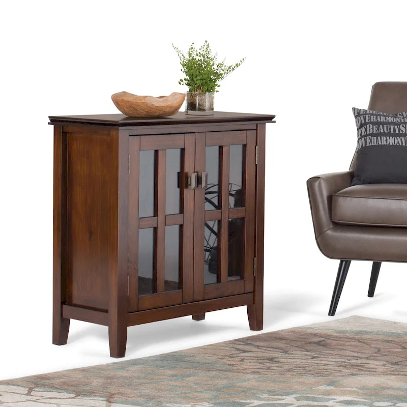 Madia bassa Stratford in legno massello, 30 pollici di larghezza - 30w x 14p x 31h