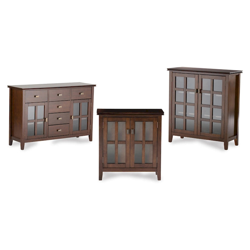 Madia bassa Stratford in legno massello, 30 pollici di larghezza - 30w x 14p x 31h