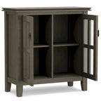 Madia bassa Stratford in legno massello, 30 pollici di larghezza - 30w x 14p x 31h