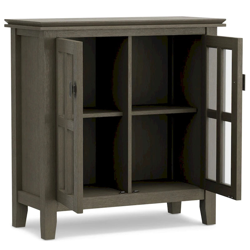 Madia bassa Stratford in legno massello, 30 pollici di larghezza - 30w x 14p x 31h