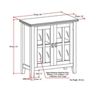 Madia bassa Stratford in legno massello, 30 pollici di larghezza - 30w x 14p x 31h