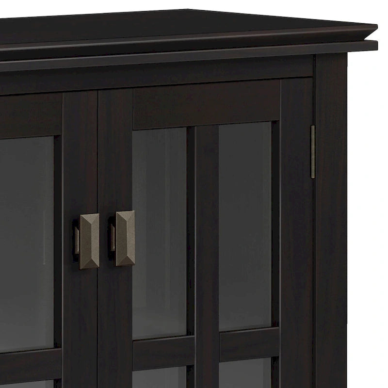 Madia bassa Stratford in legno massello, 30 pollici di larghezza - 30w x 14p x 31h