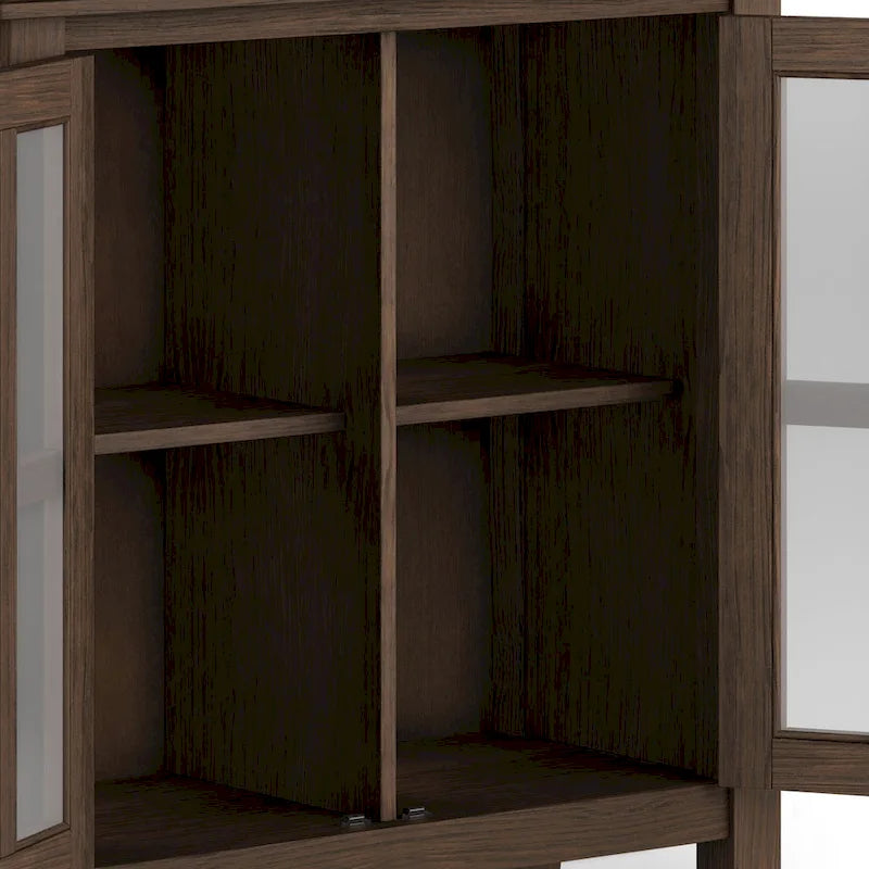 Madia bassa Stratford in legno massello, 30 pollici di larghezza - 30w x 14p x 31h