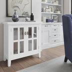 Madia bassa Stratford in legno massello, 30 pollici di larghezza - 30w x 14p x 31h
