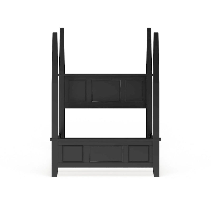 Letto a baldacchino Bedford Black King