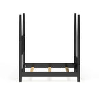 Letto a baldacchino Bedford Black King