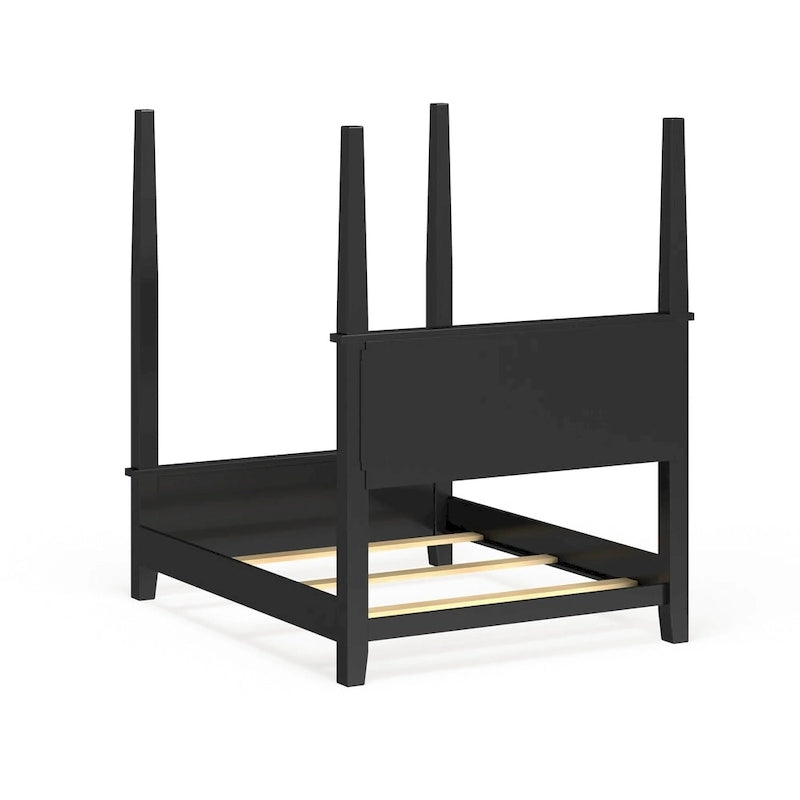 Letto a baldacchino Bedford Black King