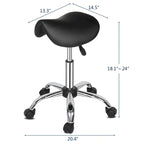 Sgabello regolabile con rotelle in similpelle Sgabello con rotelle Sedia da salone con ruote