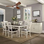 Crosley Shelby, Set da pranzo 7 pezzi, bianco
