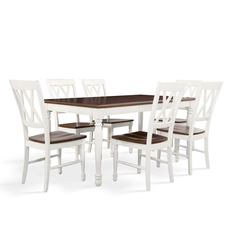 Crosley Shelby, Set da pranzo 7 pezzi, bianco