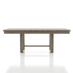 Set da pranzo 7 pezzi in legno rustico grigio