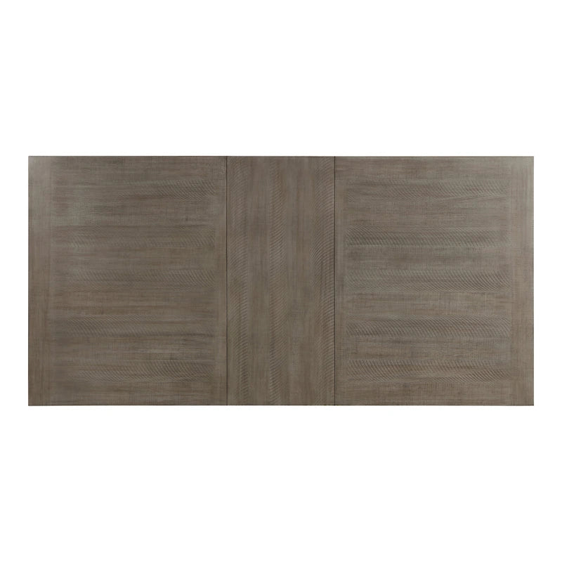 Set da pranzo 7 pezzi in legno rustico grigio