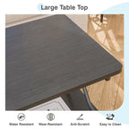 Tavolino da salotto da 99 cm con ripiani aperti e contenitore, design moderno e industriale, per soggiorno e sala da pranzo