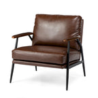 Poltrona moderna Mid-century 28W in morbida pelle PU - 28 L x 31 P x 30,75 A