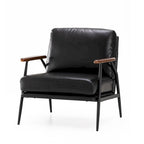 Poltrona moderna Mid-century 28W in morbida pelle PU - 28 L x 31 P x 30,75 A