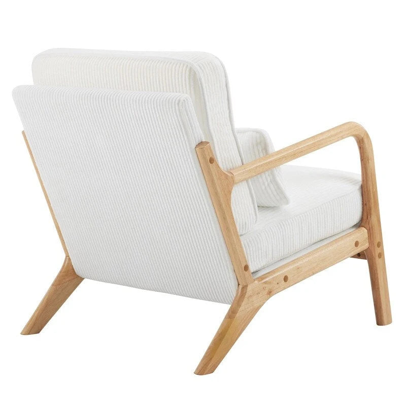 Sedia imbottita in misto lino, 2 pezzi