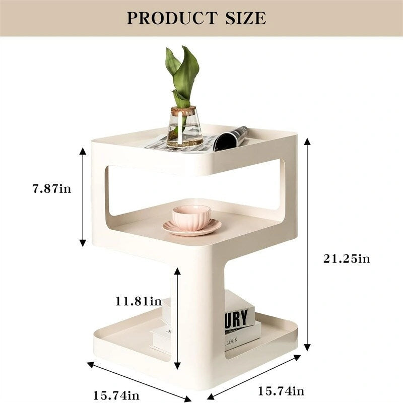Comodini a 3 ripiani - 15,74P x 15,74L x 21,25A