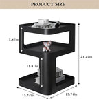 Comodini a 3 ripiani - 15,74P x 15,74L x 21,25A