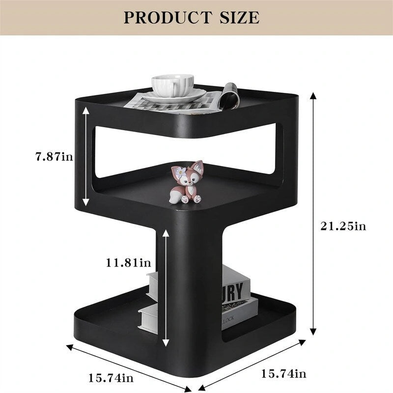 Comodini a 3 ripiani - 15,74P x 15,74L x 21,25A