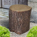 Copertura del ceppo d'albero in finto rovere per il cortile - Sgabelli da giardino a forma di tavolo rotondo per ceppo d'albero