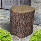 Copertura del ceppo d'albero in finto rovere per il cortile - Sgabelli da giardino a forma di tavolo rotondo per ceppo d'albero