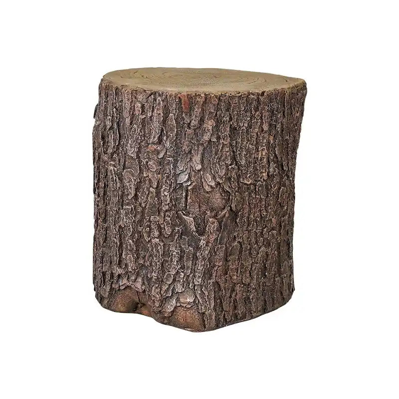 Copertura del ceppo d'albero in finto rovere per il cortile - Sgabelli da giardino a forma di tavolo rotondo per ceppo d'albero