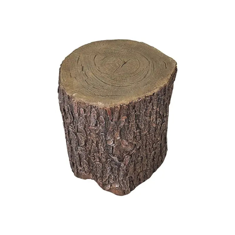 Copertura del ceppo d'albero in finto rovere per il cortile - Sgabelli da giardino a forma di tavolo rotondo per ceppo d'albero