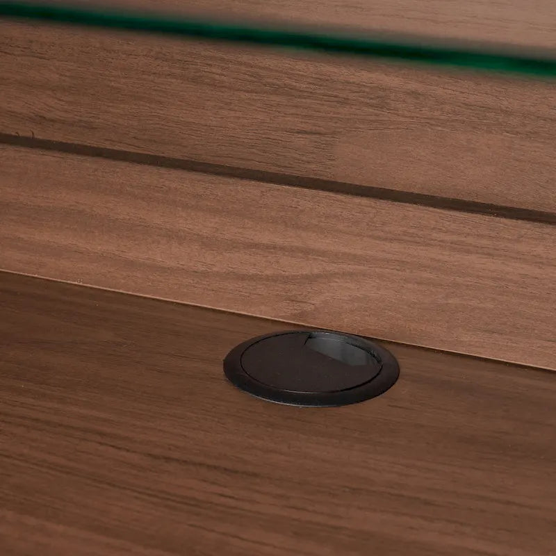 Madia in Legno di Noce con Ante a Tamburo - Mid Century Modern