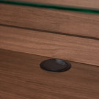 Madia in Legno di Noce con Ante a Tamburo - Mid Century Modern