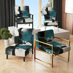 Poltrona di design astratta imbottita - Poltrona moderna per camera da letto