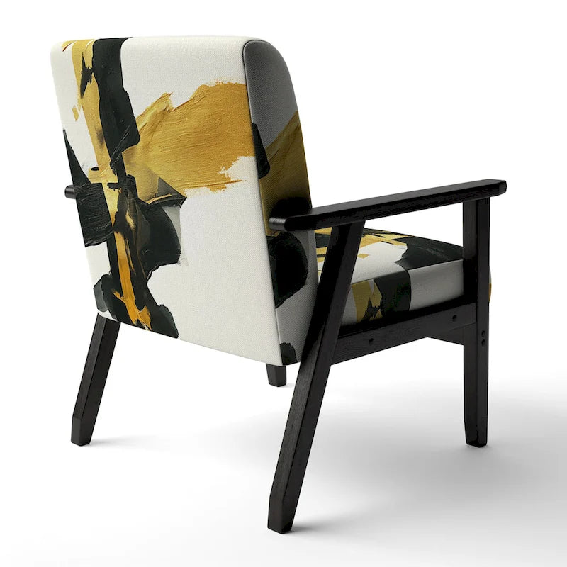 Poltrona di design astratta imbottita - Poltrona moderna per camera da letto