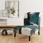 Poltrona di design astratta imbottita - Poltrona moderna per camera da letto