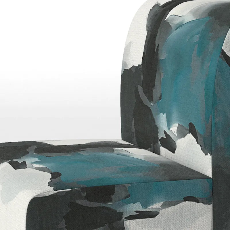 Poltrona di design astratta imbottita - Poltrona moderna per camera da letto