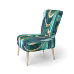 Poltrona di design astratta imbottita - Poltrona moderna per camera da letto