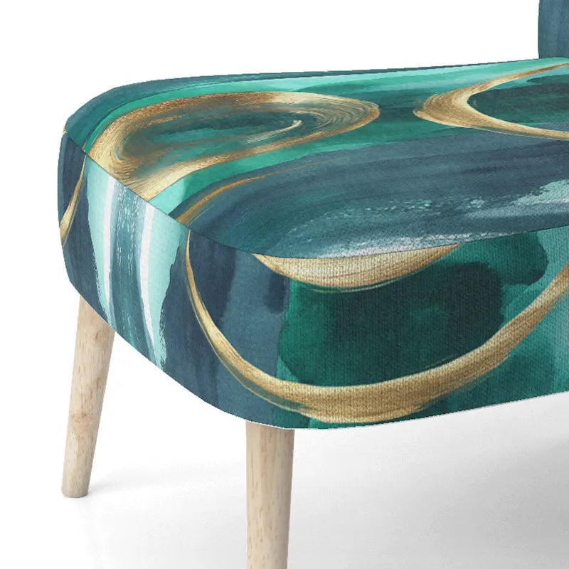 Poltrona di design astratta imbottita - Poltrona moderna per camera da letto