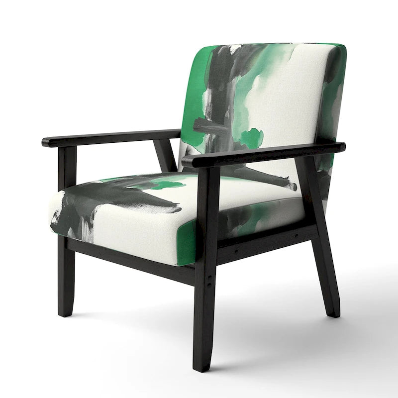 Poltrona di design astratta imbottita - Poltrona moderna per camera da letto