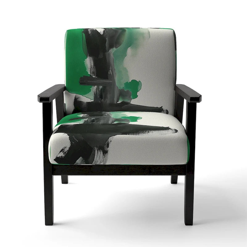 Poltrona di design astratta imbottita - Poltrona moderna per camera da letto