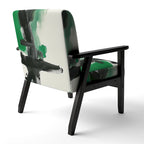 Poltrona di design astratta imbottita - Poltrona moderna per camera da letto