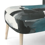 Poltrona di design astratta imbottita - Poltrona moderna per camera da letto